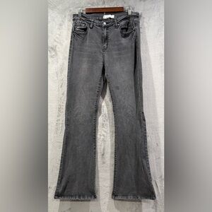 KanCan Jeans Womens 15/31 Gray Bootcut Stretch Medium Wash Preppy City Casual
